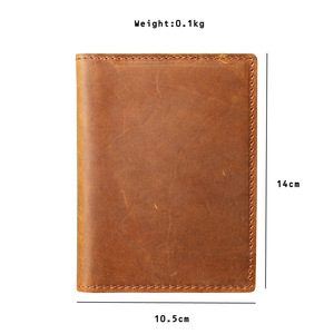 Crazy Horse da chính hãng người giữ hộ chiếu tùy chỉnh bao gồm hộ chiếu da cổ điển Ví du lịch - Product Image 2
