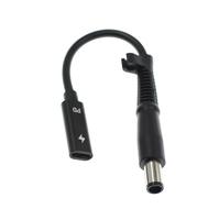 Adaptor Pengisi Daya Laptop USB Tipe C Female ke Jack DC 7.4x5.0mm, Kabel Konverter Pengisian Daya PD untuk HP