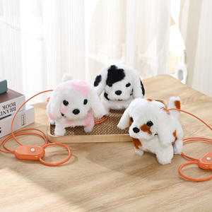 Mu Nieuwe Elektrische Pluche Hondenriem Speelgoed Voorwaarts Achterwaarts Lopende Simulatie Puppy Kinderen Speelgoed Groothandel - Product Image 4