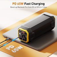 Batterie Externe de Location Type C PD 65W/100W/120W 31200mAh à Charge Rapide AC 110V, Station d'Énergie Portable Solaire 2026