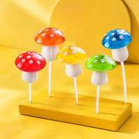 Schattige paddenstoel-lollipop 3D paddenstoelvormige snoepjes gemengde kleuren fruitige snoepjes voor kinderfeestjes cadeau bulk