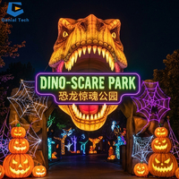 Solution d'éclairage Scare Zone : Scène de Chaudron de Sorcière, Lanterne de Festival d'Halloween pour Parc à Thème – Installation Clé en Main et Certifiée CE