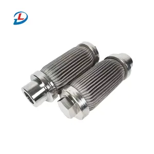 Sintered micron porous stainless steel filter cartridge housings