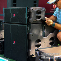 Equipo de Sonido Profesional para Escenarios de Conciertos, Sistema de Sonido para Iglesias con Altavoz de 10 Pulgadas, Altavoces de Línea de Arreglo Pasivo de Dos Vías