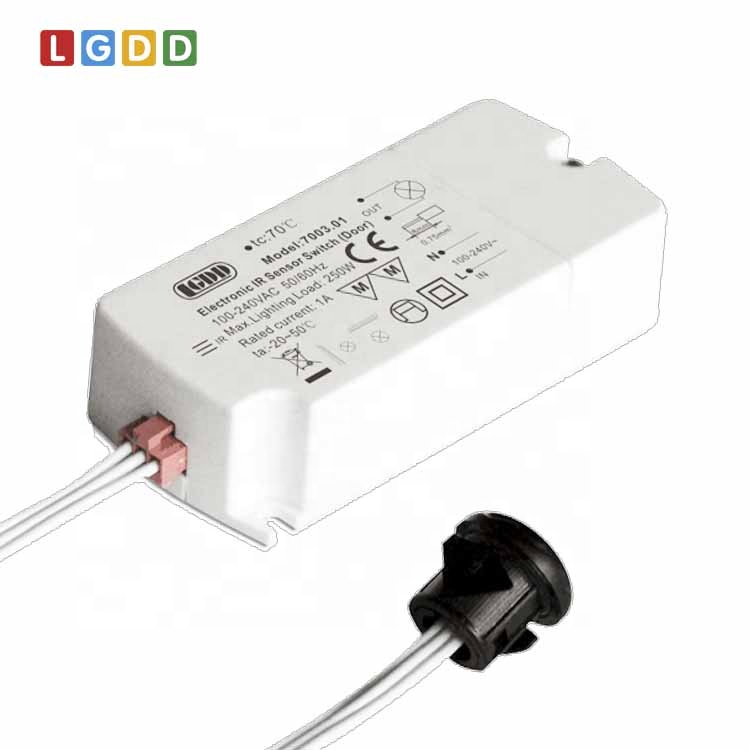 Высоковольтный ИК датчик движения CE для шкафа, кладовой, мебели, переключатель с оптическим датчиком, светодиодный сенсорный переключатель для шкафа