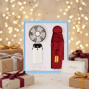Custom Business <b>Gift</b> Set Including Mini Fan Water Bottle Umbrella Corporate Souvenirs for New Store Opening Business Launch - Product Image 3