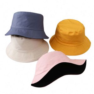 Wholesale Outdoor <b>Flat</b> Top Wide Brim Summer Cap Custom Embroidery Logo Bucket <b>Hat</b> - Product Image 5