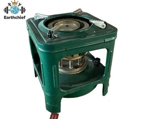 Réchaud à pétrole portable pliable en acier <span class=keywords><strong>pour</strong></span> l'extérieur avec brûleur émaillé à 8 mèches et allumage manuel <span class=keywords><strong>pour</strong></span> le camping, les pique-niques et le barbecue - Product Image 1