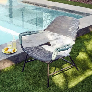 Mobilier d'extérieur de style nordique chaise en <span class=keywords><strong>rotin</strong></span> chaise de table de balcon simple <span class=keywords><strong>petit</strong></span> canapé cour jardin <span class=keywords><strong>fauteuil</strong></span> de loisirs - Product Image 2