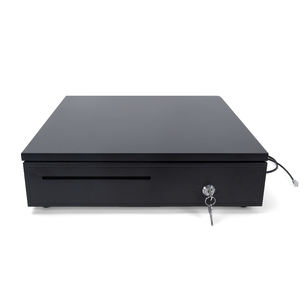 Caja de Dinero Metálica con Ranura Oculta para Cables para Sistema POS Cajón de Efectivo con 5 Compartimentos para Billetes 8 para Monedas y Cerradura con Llave para Minoristas - Product Image 3