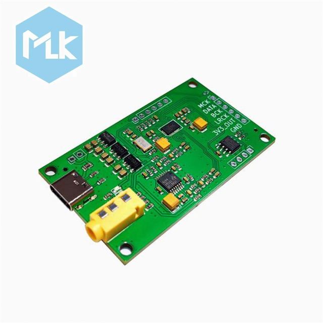 MLK ES9038Q2M I2S DSD Audio Decoder Board 32bit 768khz Digital Audio Converter USB DAC ES9038 for Raspberry PI