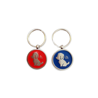 Étiquette de Nom d'Animal de Compagnie Personnalisée NFC pour Chiens Étanche RFID 213/215/216 Puce EM4305 FDX-B Code QR Impression Métallique Laser Fréquence 13.56MHz