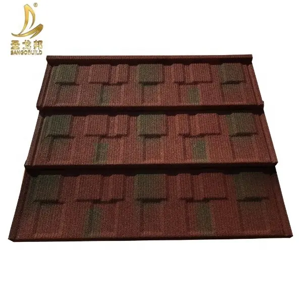 New Zealand Galvanized Lightweight Roofing Steel Sheets Price, Africa Cheaper Black Stone Coated Metal Roof Tile