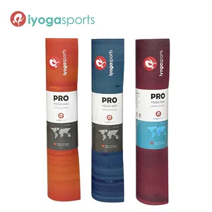 Çok renkli yüksek kaliteli iyogasports spor salonu fabrika mat tutmak özelleştirilmiş güçlü mat PRO gökkuşağı yoga mat