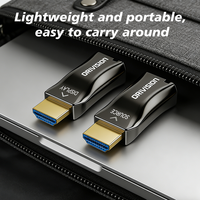 Convertisseur HDMI vers fibre optique ultra mini 4K 984FT/300M Extenseur de fibre HDMI multimode 4K30