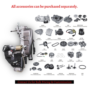 Moteur monocylindre 4 temps refroidi par air <span class=keywords><strong>125CC</strong></span> GY6 5,8 kW avec transmission par courroie CVT pour scooter <span class=keywords><strong>Honda</strong></span> Yamaha SEA - Product Image 4