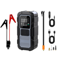Alimentation d'urgence pour voiture, compresseur d'air embarqué, démarreur de batterie tout-en-un, batterie externe DC 14,8V 150 PSI U26002