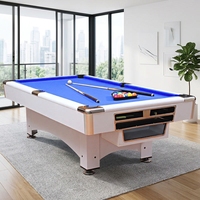 Table de billard 3-en-1 moderne pour intérieur, 7, 8 ou 9 pieds, avec système de retour automatique des billes – Offre Spéciale