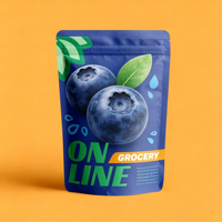 Op maat gemaakte logo bedrukte, hersluitbare flexo-geprinte plastic staande zakjes voor gedroogd fruit & snacks, geschikt voor cashewnoten verpakkingen