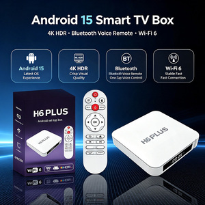 กล่องทีวีอัจฉริยะ WF 2026 รุ่นใหม่ H6 Plus H150 ระบบ Android 15 แรม 2GB ความจำ 8GB เครื่องเล่นมีเดีย 4K พร้อมรีโมทคอนโทรลแบบเสียง Bluetooth - Product Image 2
