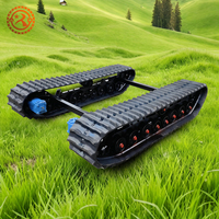 Châssis de chenilles en caoutchouc et acier pour mini-excavatrice, dumper, transporteur, chariot à chenilles - Fabrication OEM