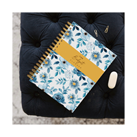 A5 Nouveau design Carnets financiers à spirale Journaux mensuels à couverture rigide avec suivi des factures Autocollants hebdomadaires personnalisés non datés Planificateurs budgétaires