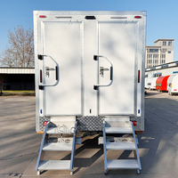 Remorque de toilettes portable de luxe, écologique et durable, avec support pour téléphone, pour usage extérieur, haute qualité