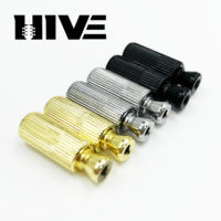 HIVE Lot de 2 goujons de pont tremolo à double verrouillage moletés pour réglage de la hauteur, pour Floyd Rose