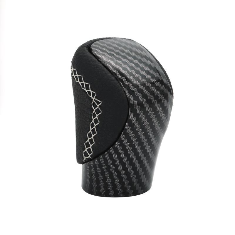 หมวกคาร์บอนไฟเบอร์ไม่มีรู - เย็บสีขาว