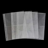 Protège-feuilles en plastique ultra transparent pochettes pour cartes à collectionner feuilles de reliure 4 pochettes pour cartes football pro sport a4 pochettes pour photos perforées