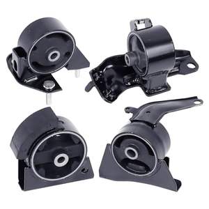 Set di montaggio del motore compatibile con 1993-1997 <span class=keywords><strong>Toyota</strong></span> Corolla 1.6L A6258 A6242 A6261 A6260-gomma, nero - Product Image 1