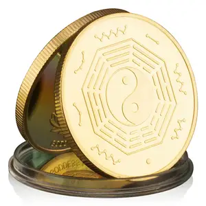Dewi India Lakshmi Souvenir koin berlapis emas, koleksi hadiah kreatif koin peringatan