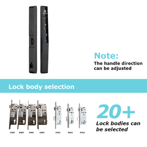 Qunn IP66 étanche extérieur serrures intelligentes mince en alliage d'aluminium porte en bois Compatible Tuya App contrôle Cloud <span class=keywords><strong>connecté</strong></span> via Wi-Fi - Product Image 3