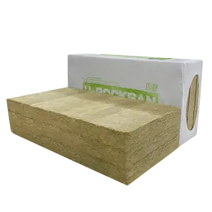 factory price thermal insulation fireproofing external wall insulation 80kg/m3 rock stone mineral wool board slab sheet sale