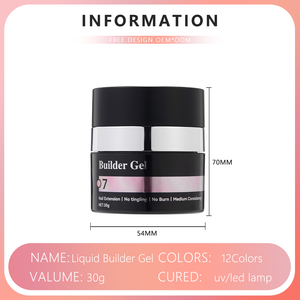 Vendeeni TPO HEMA libre de larga duración nueva fórmula No Burn Builder Nail extensión de Color personalizado Polying Gel Builder acrílico Gel Poly - Product Image 4