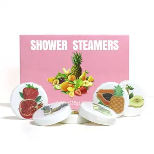 Wholesale Custom OEM Bubble Colors Vegan Aromatheropy shower steamer for Bath and body Care Spa Shower Steamer Tablet Set