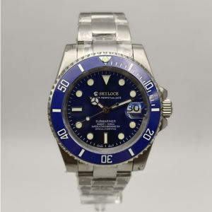 Montre pour homme, mouvement NH35, boîtier en verre saphir, plongeur, acier inoxydable, lumineux, automatique, mécanique, 5 bars d'étanchéité - Product Image 5