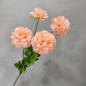 Double Dragon Snow Peony White Silk <b>Hydrangea</b> Decorative Wedding Wall <b>Artificial</b> <b>Flowers</b> Double Dragon Snow Peony White 4 Head - Product Image 4