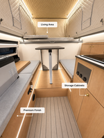 Nouveau design 2026 : Camping-car tout-terrain à glissière pour pick-up avec climatisation, chauffage et système multimédia