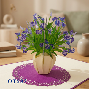 Meilleur choix pour la Saint-Valentin et Thanksgiving : Carte pop-up 3D irisée, artisanale, design personnalisé, artisanat en papier, tendance du Vietnam - Product Image 3