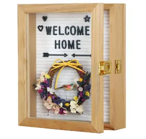 8x10 inch Shadow Box Display Case with Felt Letter Board Picture Frame Shadow Box Frame with Changeable Letter Board