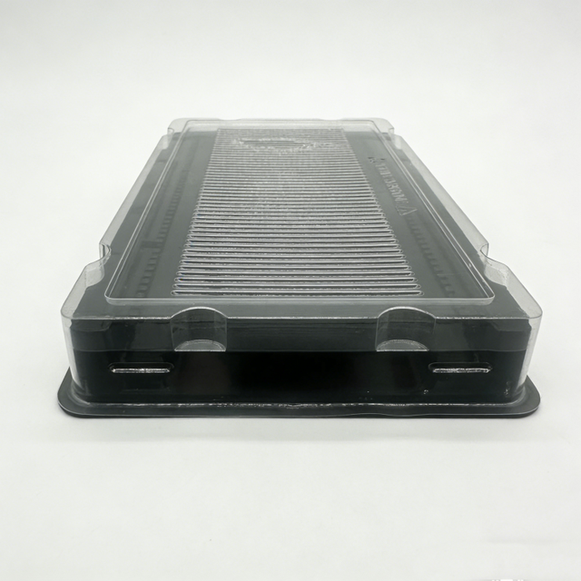 Disposable PET Plastic ESD RAM Tray Container With Lid for 100Pcs Notebook Laptop Memory Packaging