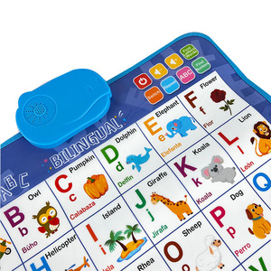 Póster de aprendizaje para niños, juguete educativo para <span class=keywords><strong>enseñar</strong></span> matemáticas del alfabeto, juguete parlante bilingüe en <span class=keywords><strong>español</strong></span> e inglés, máquina de aprendizaje 2 en 1 - Product Image 2