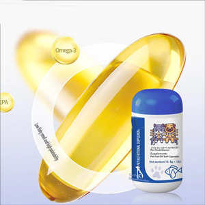 Capsule Morbide di Olio di Pesce <span class=keywords><strong>per</strong></span> Animali Domestici, Integratore Nutrizionale <span class=keywords><strong>per</strong></span> Cani e <span class=keywords><strong>Gatti</strong></span>, Migliora la Salute del Pelo, Mantiene la Salute Cardiovascolare - Product Image 1