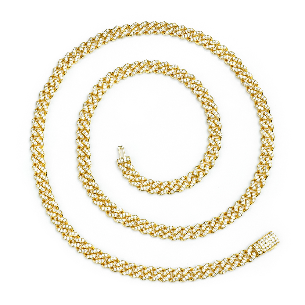 3-Gold Slim Style 6mm 22in Necklace