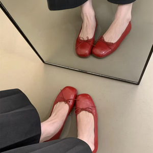 Fabricant de chaussures de <span class=keywords><strong>ballerine</strong></span> sur mesure à prix réduit chaussures de ballet plates antiglissantes pour femmes à bout large pour femmes - Product Image 3