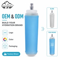 Ensemble de gourdes souples pliables en TPU, ultra-étanches, à compression rapide, personnalisables OEM, pour intégration modulaire dans un gilet, pour course de marathon