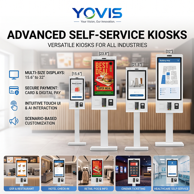 Touch Screen Self-Service Series 21.5 Inch POS Machine Wall Android Kiosk Card Reader NFC QR Payment Receipt Printer Restaurant
