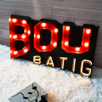 Lettres lumineuses Marquee, enseignes lumineuses LED, numéros lumineux Marquee pour éclairage nocturne, lampe de Noël, décoration de fête d'anniversaire, décoration de mariage