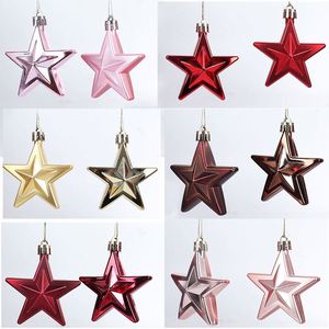 Adornos Navideños de Cristal en Forma de Estrella de Cinco Puntas para Colgar en el Árbol, Decoración Festiva para Fiestas - Product Image 4
